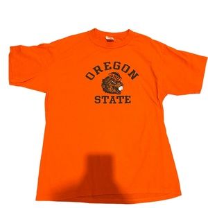 single stitch made in USA Oregon state tee